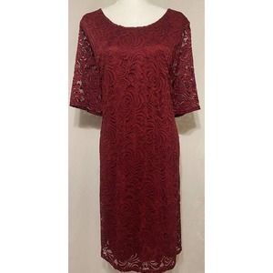 Burgundy Lined Dress NWT SIze 22W